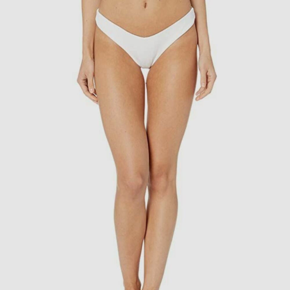 Onia White Bikini Bottoms - Size Large Swimwear Essential